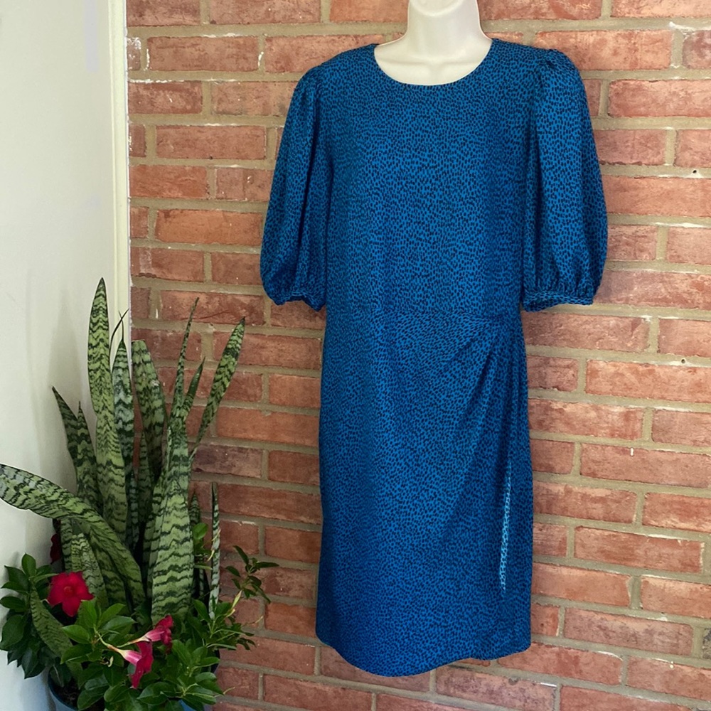 Banana Republic Size 12 black and blue dress